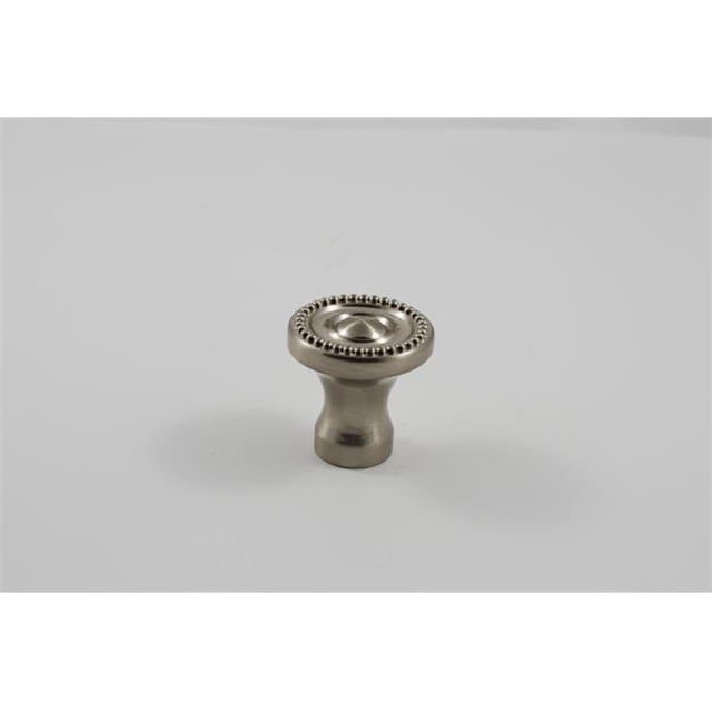Beaded Mushroom Cabinet Knob, Satin Nickel