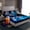 Black Blue, variant on Feelyou Ice Hockey Helmet Twin Sheet Sets for Kids, Black Red Honeycomb Twin Fitted Sheet, Sports Lover Flat Sheet, Super Cozy Room Decor, 3-Piece