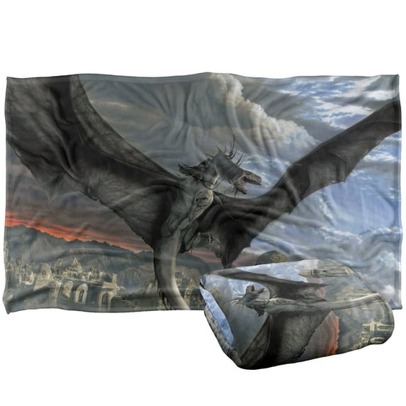 The Lord of The Rings Blanket, 36'x58' Fellbeast Painting Silky Touch Super Soft Throw Blanket