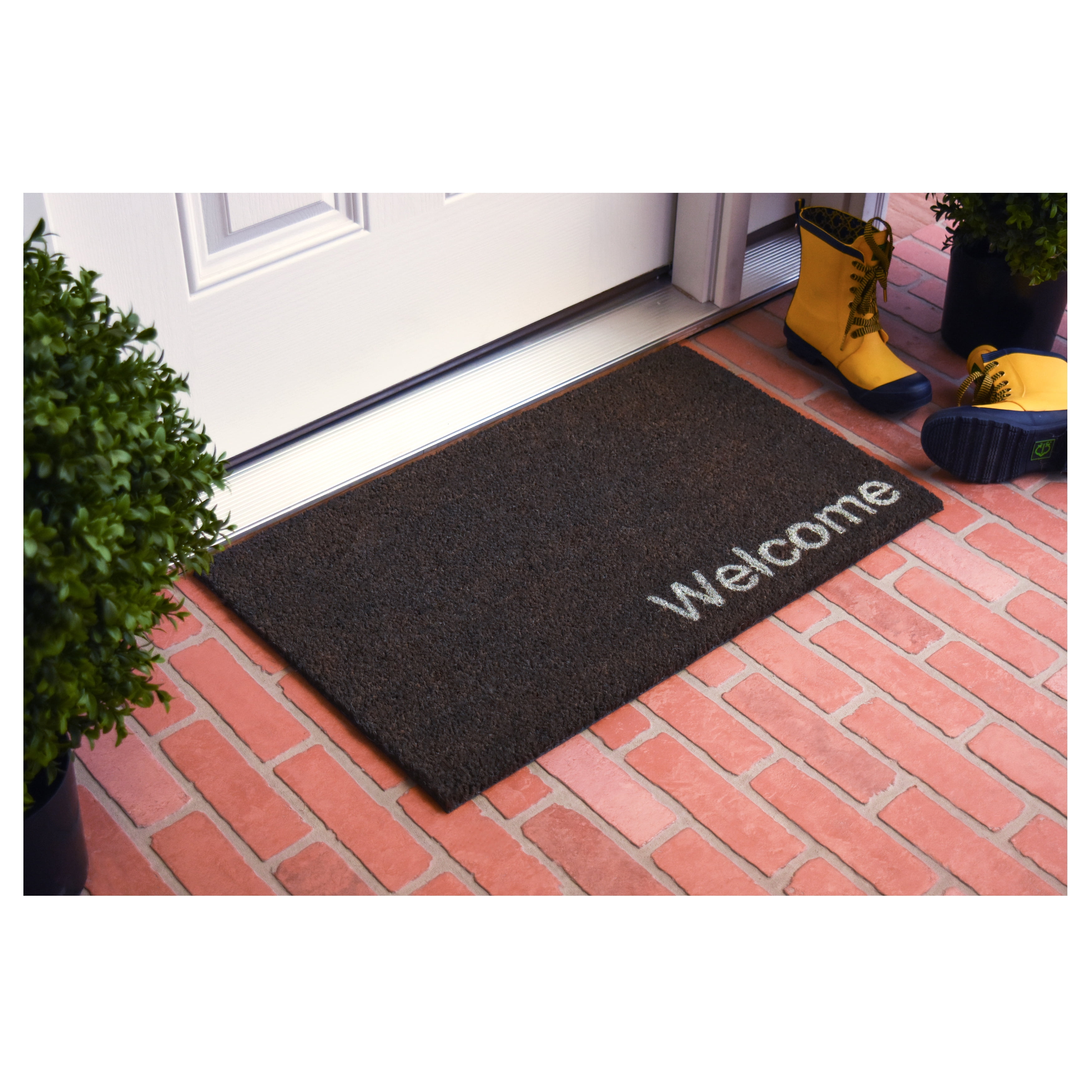 Collins Grey Pastel Welcome Doormat, 24" x 36"