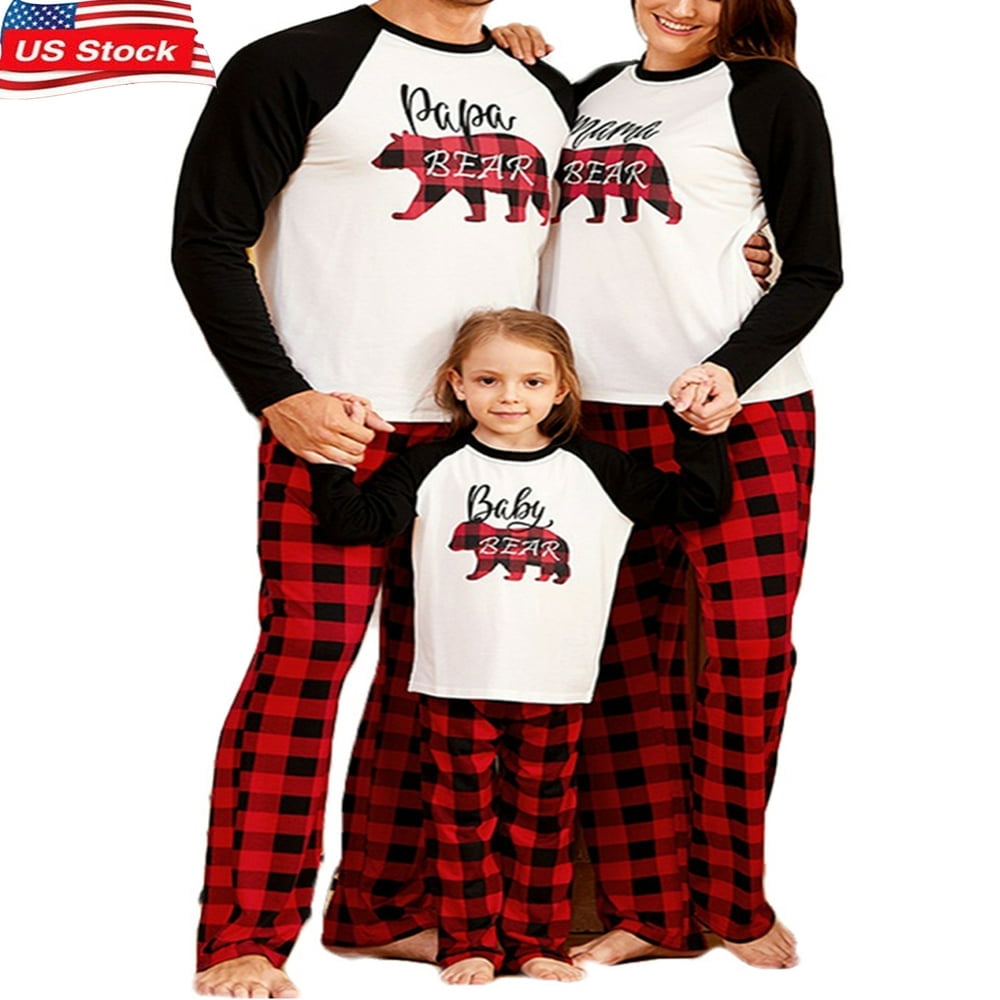 Family christmas pajamas mama bear hotsell