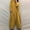 Yellow, variant on FchengtaiS Women's Long Sleeve Cotton Linen Jumpsuit Casual Solid Color Button Up Overalls Loose Baggy Wide Leg Jumpsuit with Pockets