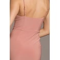 thumbnail image 4 of David’s Bridal, The Edit by DB Studio Women's Formal V-Neck Ruched Sheath Dress, Full Length, Jersey, 4 of 7