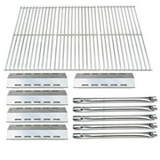 Direct Store Parts Kit DG210 Replacement for Ducane 30400042,30400043,30558501 Gas Grill Burners,Heat Plates,Cooking Grid (SS Burner + SS Heat Plate + Solid Stainless Steel Cooking Grid)