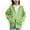 Green, variant on Zip Up Hoodies for Girls Cute Trendy Cat Hooded Jackets Kids Plain Long Sleeve Fall Winter Athletic Sweatshirts