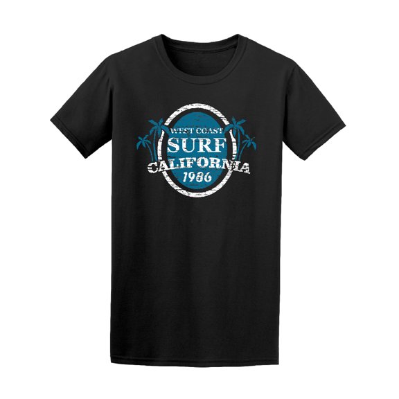 Surfing California West Coast Tee Men's -Image by Shutterstock