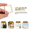 thumbnail image 5 of Eease 10pcs Doll House Mini Frames Picture Frames DIY Crafts Miniature Doll House Decorations, 5 of 7