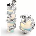 thumbnail image 3 of HOOUN 5sets Opal Stone Dragon Wrapped Ball Cylinder Gems Healing Necklace, 3 of 5
