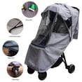 thumbnail image 3 of ODOMY Stroller Rain Cover， Baby Travel Weather Shield Universal Size， Protect from Rain Wind Dust Snow， Ventilate Clear EVA Zipper Pram Rain Cover, 3 of 10