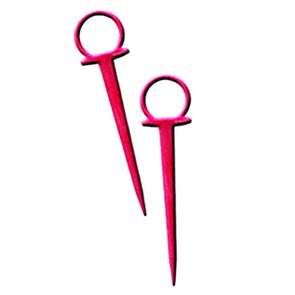 DeWitt 300-Pack Red Re-Pins Temporary Anchors, Reusable Garden Plastic Stakes for Securing