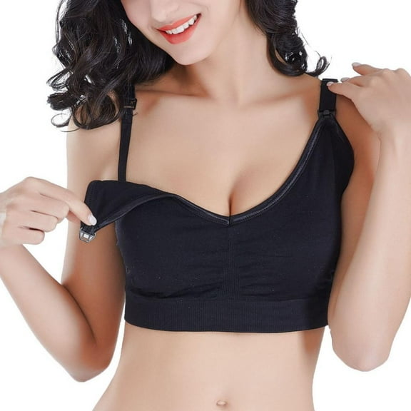 Women Nursing Bra for Breastfeeding Maternity Bras Push Up Silk Seamless Pregnancy Bralette Underwear