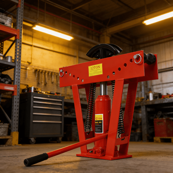 12 Ton Manual Hydraulic Pipe Bender with 6 Adjustable Roller Dies 1/2"-2",90-180 Degree Bending for Steel Iron Metal Tubing Exhaust Fabric,Duty Pipe Bending Tool for Construction Plumbing Auto Repair