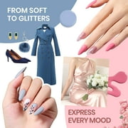 Beetles Mini Mani Studio Gel Nail Polish Starter Kit with UV Lamp, Cozy Elegance Shades, 12 Colors