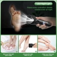 thumbnail image 5 of Wiher Electric Foot Callus Remover, LED Light & Display Electric Foot File, Waterproof Electric Foot Filer, 3 Replacement Rollers & USB-C Charging Foot Sanders for Feet Black, 5 of 7