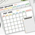 thumbnail image 3 of Lierteer Magnetic Dry Erase Monthly Weekly Calendar Kit Whiteboard for Refrigerator English version, 3 of 6