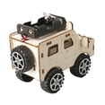 thumbnail image 3 of Modelo de coche eléctrico DIY, juguete de tallo, manualidades para niños, material didáctico de madera, kits de experimentos científicos para el aula., 3 of 9