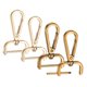 thumbnail image 1 of Ganchos de clip giratorio Uxcell [4 piezas] - Ganchos de clip para llaveros utilizados para hacer llaveros - [Dorado claro y dorado - 1.9 pulgadas] Hardware de cinta D, 1 of 6
