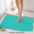 thumbnail image 3 of Turquoise Door Mat&nbsp;Indoor Outdoor Entrance, Non Slip Small Rug for Kitchen Bathroom Entryway Rug, Modern Pure Turquoise Washable Doormat Floor Mat for Office Home Decor 16x24 Inch, 3 of 8