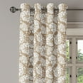 thumbnail image 3 of Ambesonne Floral Grommet Curtain, Vintage Tender Flora, 50" x 54", Camel White, 3 of 6