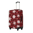thumbnail image 2 of PAYOHTO Highly Elastic Spandex Suitcase Cover Luggage Cover Large Fits 25 to 28 Inch Christmas Snowflake Plaid red, 2 of 8
