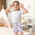 thumbnail image 7 of joogoo Lavender Flower Girls Lined Shorts Bike Dance Bottoms 6T, 7 of 7