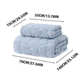 thumbnail image 3 of Ovzne Bath Towel And Towel Two-piece Set Made Of Fleece Thickened Turtle Back Fleece Soft Drying And Absorbent On Clearance, 3 of 8