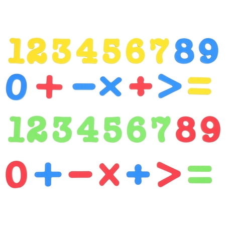 

OUNONA 2 Sets of Number Magnets Magnetic Numbers Math Education Magnets Fridge Patches