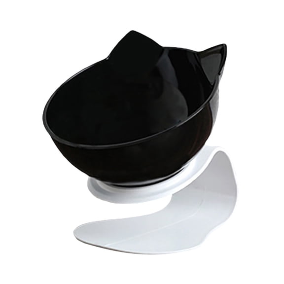 YOTQUSKI Cat Bowls Elevated Tilted, Dog Food Bowls, Raised Cat Food Bowls, Anti Vomiting Tilted, Cat Bowls Elevated Tilted Whisker Friendly