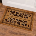 thumbnail image 1 of Happiness Font Door Mat Bathroom Living Room Welcome Door Decorative Floor Mat Blessing Font Floor Mat Area Rugs Kids Room Extra Large Throw Leaving Room Rug Large Rug for Living Room And Striped, 1 of 3