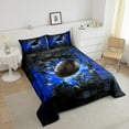 thumbnail image 4 of Erosebridal American Football Bedding Queen Comforter Set, Rugby Sports Down Comforter, Geometric Room Decor, 3-piece, 4 of 7