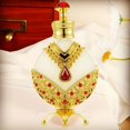 thumbnail image 1 of Elegant 12ml Dubai Style Perfume Dispenser - Vintage Golden Princess Bottle - Creative Empty European Style Painted Essential Oil Bottle for Travel Essentials (No Liquid), 1 of 4