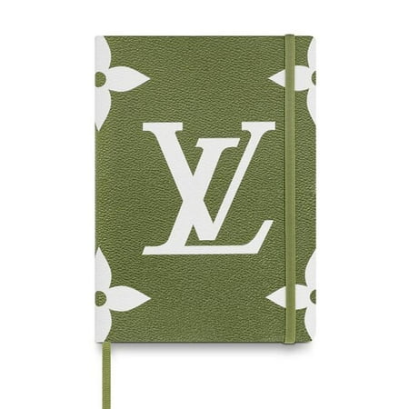 Louis Vuitton Green - Louis Vuitton Green Khaki Beige Monogram Giant Gustave Notebook Mm 870615