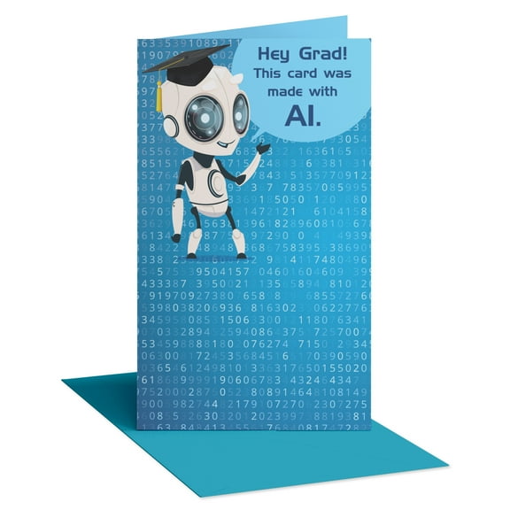 American Greetings Graduation Money/Gift Card Holder for Graduate (AI Robot Grad)