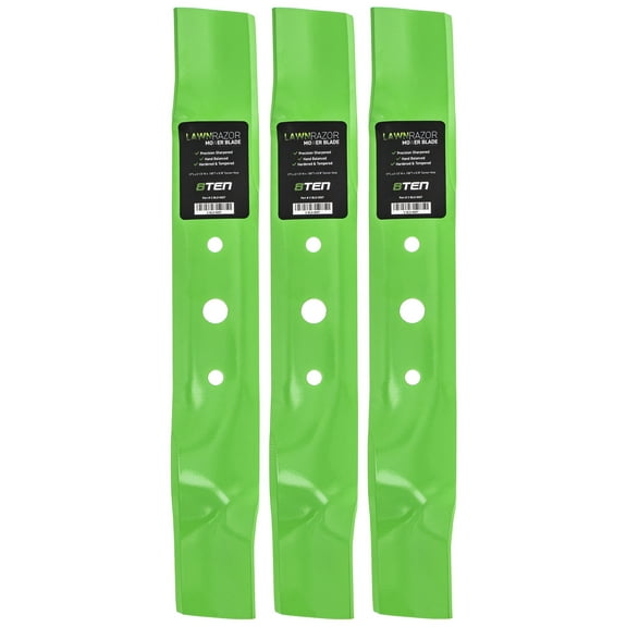 LawnRAZOR Mulching Blade for John Deere 48 inch L120 L130 3 Pack 810-CBL2229D