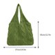 thumbnail image 4 of Bolso de hombro casual para mujer Bolso de compras de color sólido para mujer (verde), 4 of 8