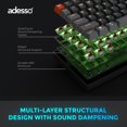 thumbnail image 4 of Clavier mécanique compact RGB Multi-OS Adesso EasyTouch 1200 avec CoPilot AI, 4 of 11