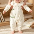 thumbnail image 5 of Ynynloco Kimono Tie Long Sleeve Soft One Piece, 100% Organic Cotton Baby Clothes for Girls & Boys, Preemie, Newborn & Infant, 5 of 7