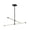 Black, variant on CH23532-BG-Kuzco Lighting-Blade - 20W LED Chandelier-6.25 Inches Tall and 1 Inches Wide-Brushed Gold Finish