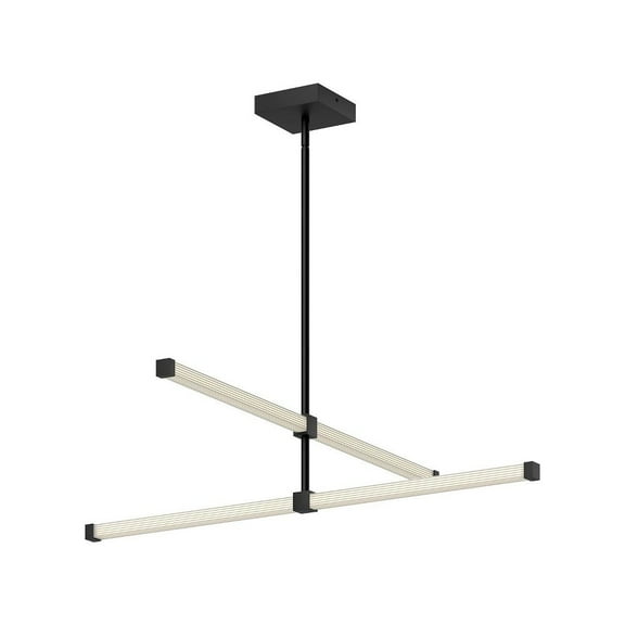 CH23532-BK-Kuzco Lighting-Blade - 20W LED Chandelier-6.25 Inches Tall and 1 Inches Wide-Black Finish