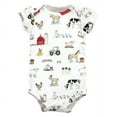 thumbnail image 4 of Hudson Baby Short Sleeve Bodysuits, 5-Pack, Newborn- 24 Months, 4 of 7