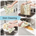 thumbnail image 2 of Yayeee 6 Pack Kitchen Dish Cloths Set for Washing Soft Drying Absorbent Microfiber Towels, Watercolor Animals Pattern, 2 of 9