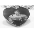 thumbnail image 2 of Picture Photo Text Tag CUSTOM ENGRAVED STYLE SILVER TONE STAINLESS STEEL HEART NO CHAIN silvertiffphoto1, 2 of 3