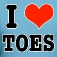 thumbnail image 3 of CafePress - I Heart (Love) Toes Fitted T Shirt - Fitted T-Shirt, Vintage Fit Soft Cotton Tee, 3 of 4