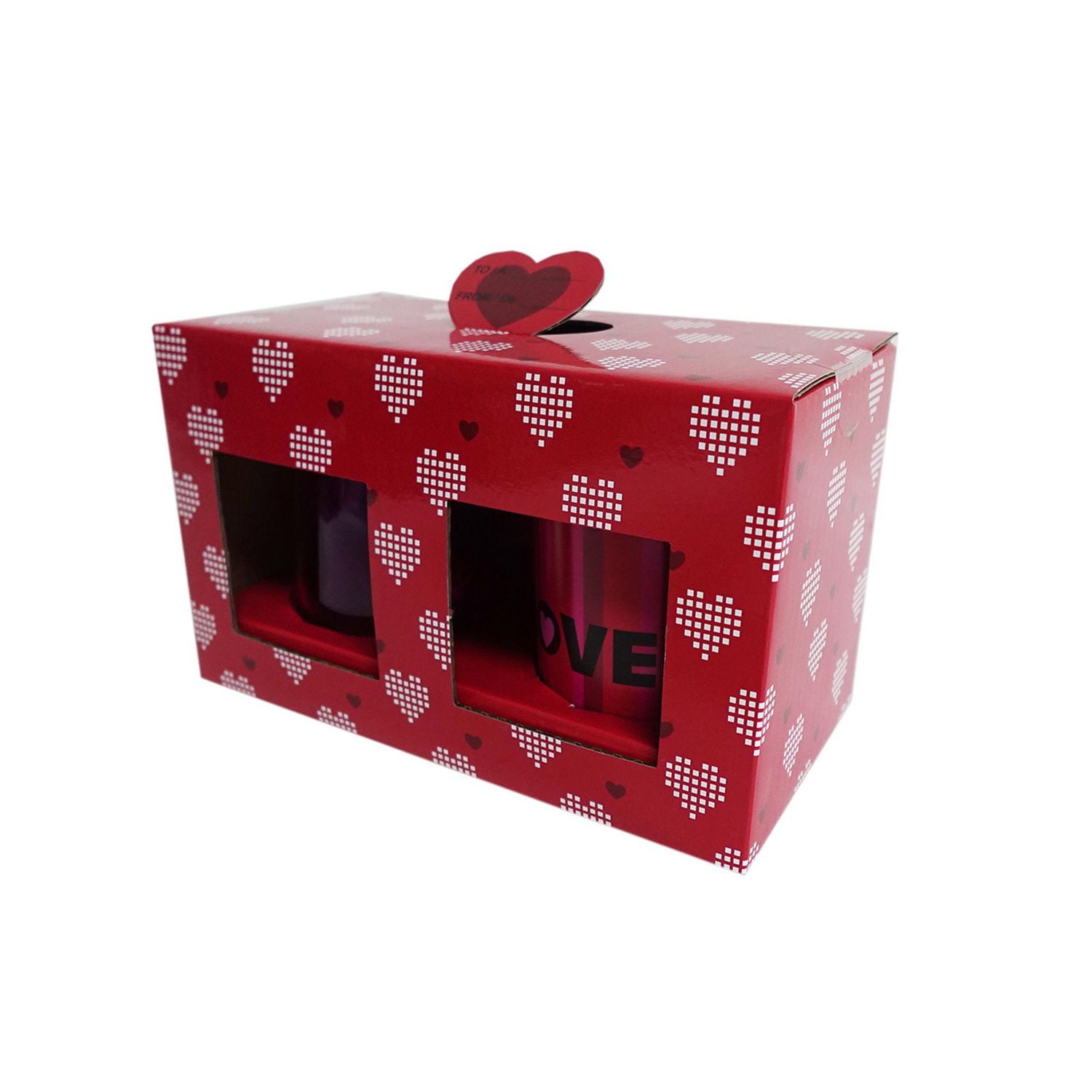 Ensemble de tasses Way To Celebrate Love, 4 pouces