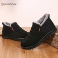 thumbnail image 4 of Snow Boots for Men Women: Water-resistant Winter Shoes Lightweight Warm Fur Lined Winter Boots - Slip On Casual Shoes Anti-Slip Sneakers Unisex Outdoor Comfort Ankle Boots Black Blue, 4 of 10