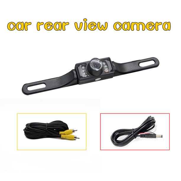 HD License Plate Rear Backup Camera Waterproof Night Vision Best Digital Car Rear View Camera Wide View Angle Parking Reserving Camera