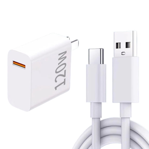 120W USB C Charger, 120W Wall Charger with Type-C Cable, Smartphones and Mobile Devices, with Cable