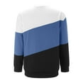 thumbnail image 3 of Royisotas Plus Size Sweatshirts for Women Color Block Long Sleeve Winter Pullover Navy Side Pockets Trendy Crewneck Casual No Hood Tops, 3 of 7