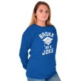 thumbnail image 3 of Broke As Joke College Lifestyle Funny Long Sleeve TShirt Men Women Brisco Brands M, 3 of 6