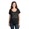 thumbnail image 2 of Thread Tank Real Heroes Teach Women's Relaxed Slouchy Dolman T-Shirt Tee Heather Black X-Large, 2 of 4